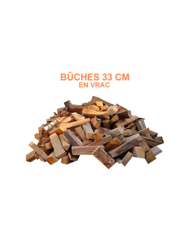 Bois de chauffage bûches L.33 cm, 1.7 stères