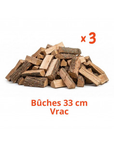 Pack 3 stères / Bûches 33...